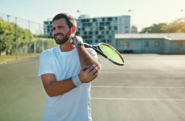 Tennis elbow and golfer's elbow